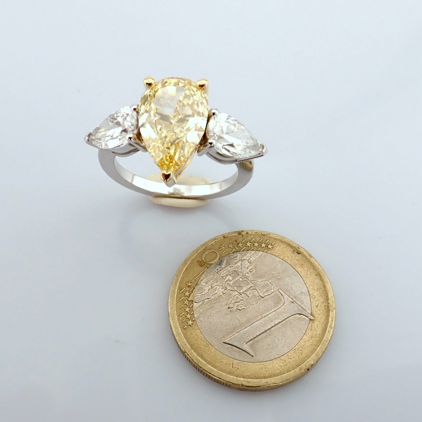 Pear Cut Lab-Grown Diamond Ring - 5.99 Total Carat (IGI Certified)