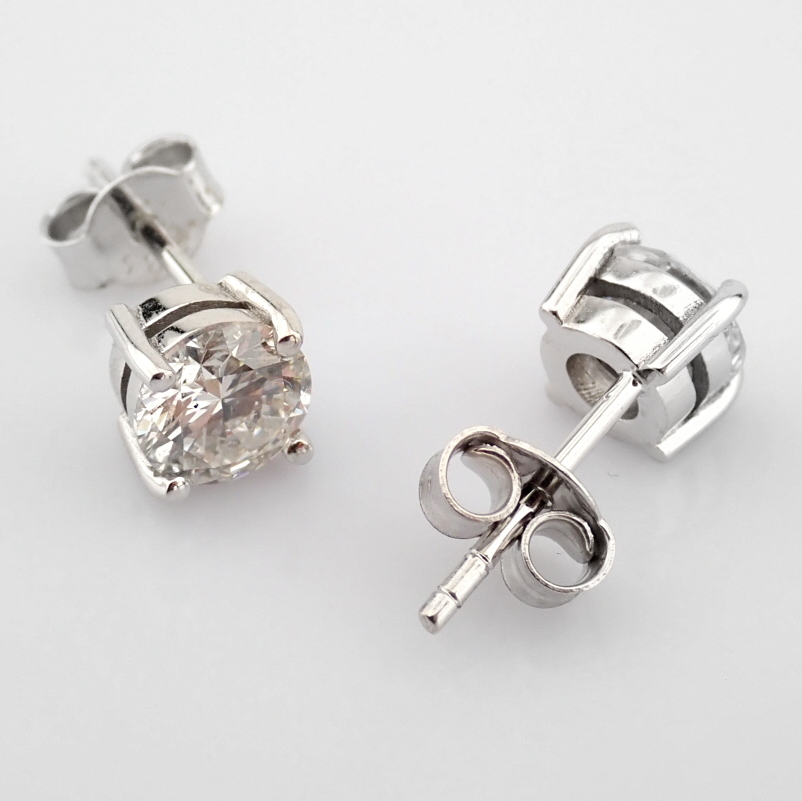 Round Cut Lab-Grown Diamond Earring - 1.5 Total Carat (MDI Certified)