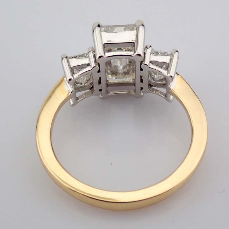 Emerald Cut Lab-Grown Diamond Ring - 4.22 Total Carat (IGI Certified)