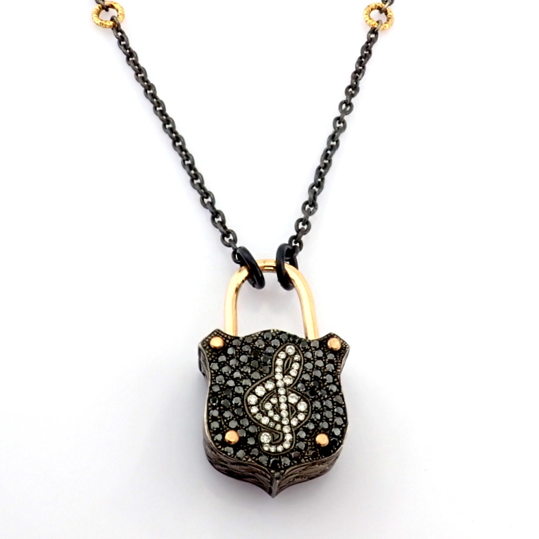 Natural Diamond 14K Yellow Gold Necklace