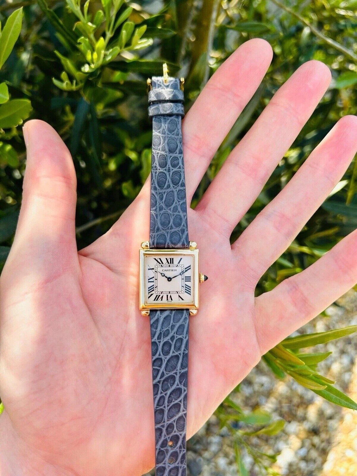 Cartier Tank Obus 16302 18k Yellow Gold 24.5mm Box With Papers