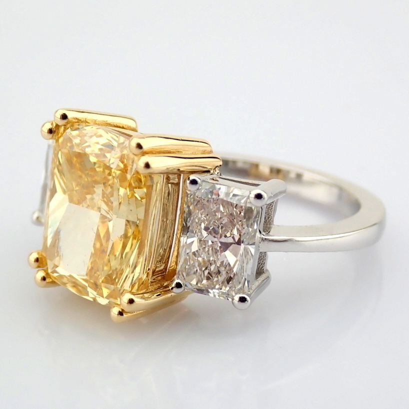 Cushion Cut Lab-Grown Diamond Ring - 6.95 Total Carat (IGI Certified)