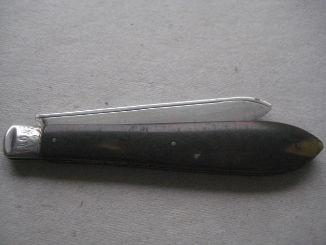 Victorian Silver Bladed Folding Fruit Knife, Sheffield 1896