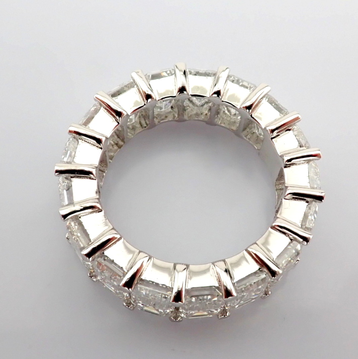 Emerald Cut Lab-Grown Diamond Ring - 10.39 Total Carat (MDI Certified)