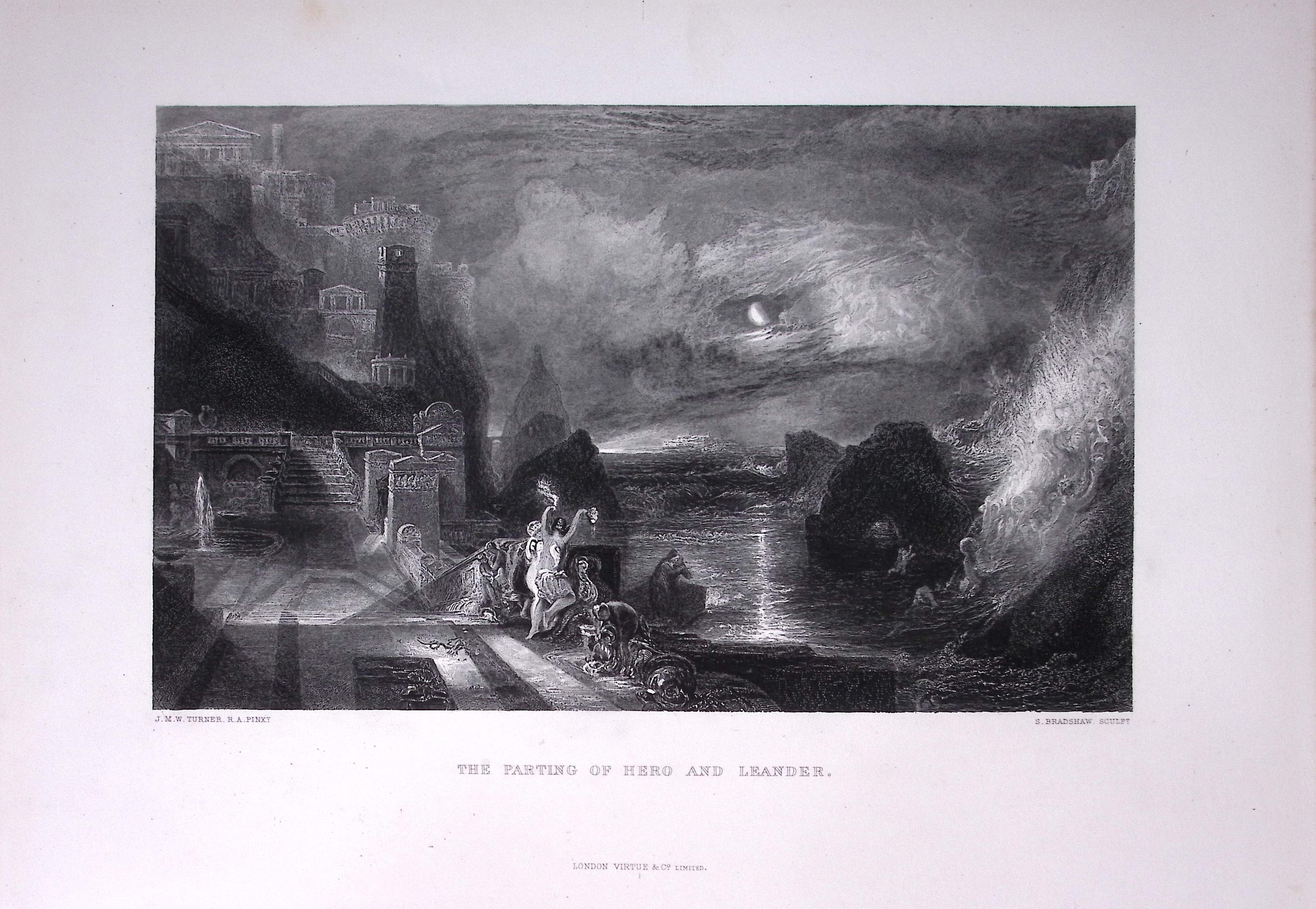 J.M.W Turner Apollo And Daphne Antique Steel Engraving-18-TR