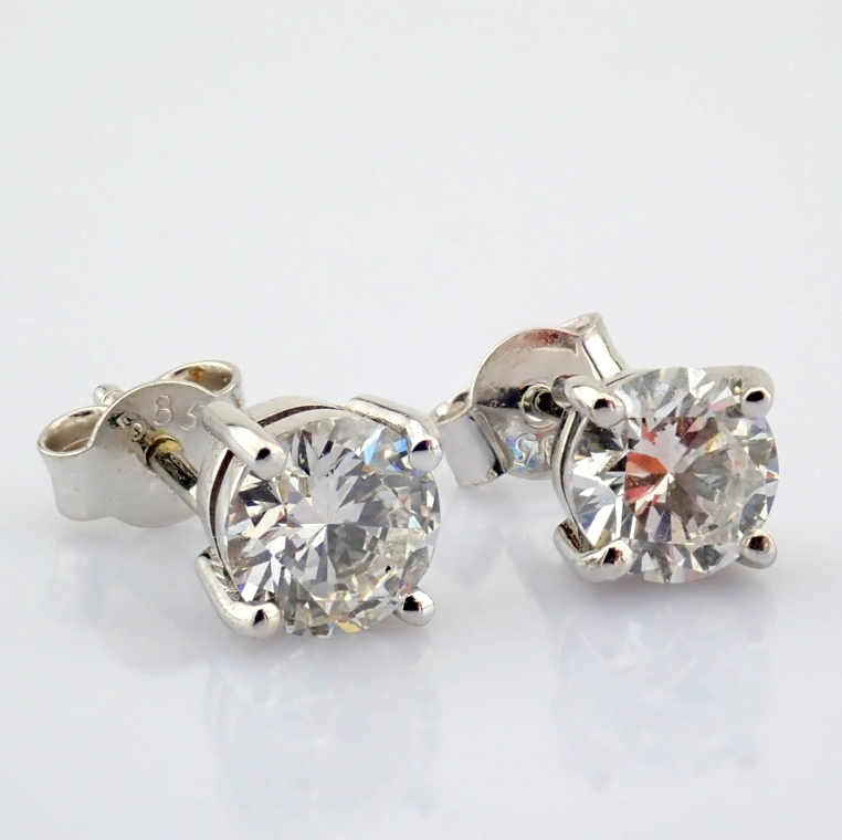 Round Cut Lab-Grown Diamond Earring - 1.5 Total Carat (MDI Certified)