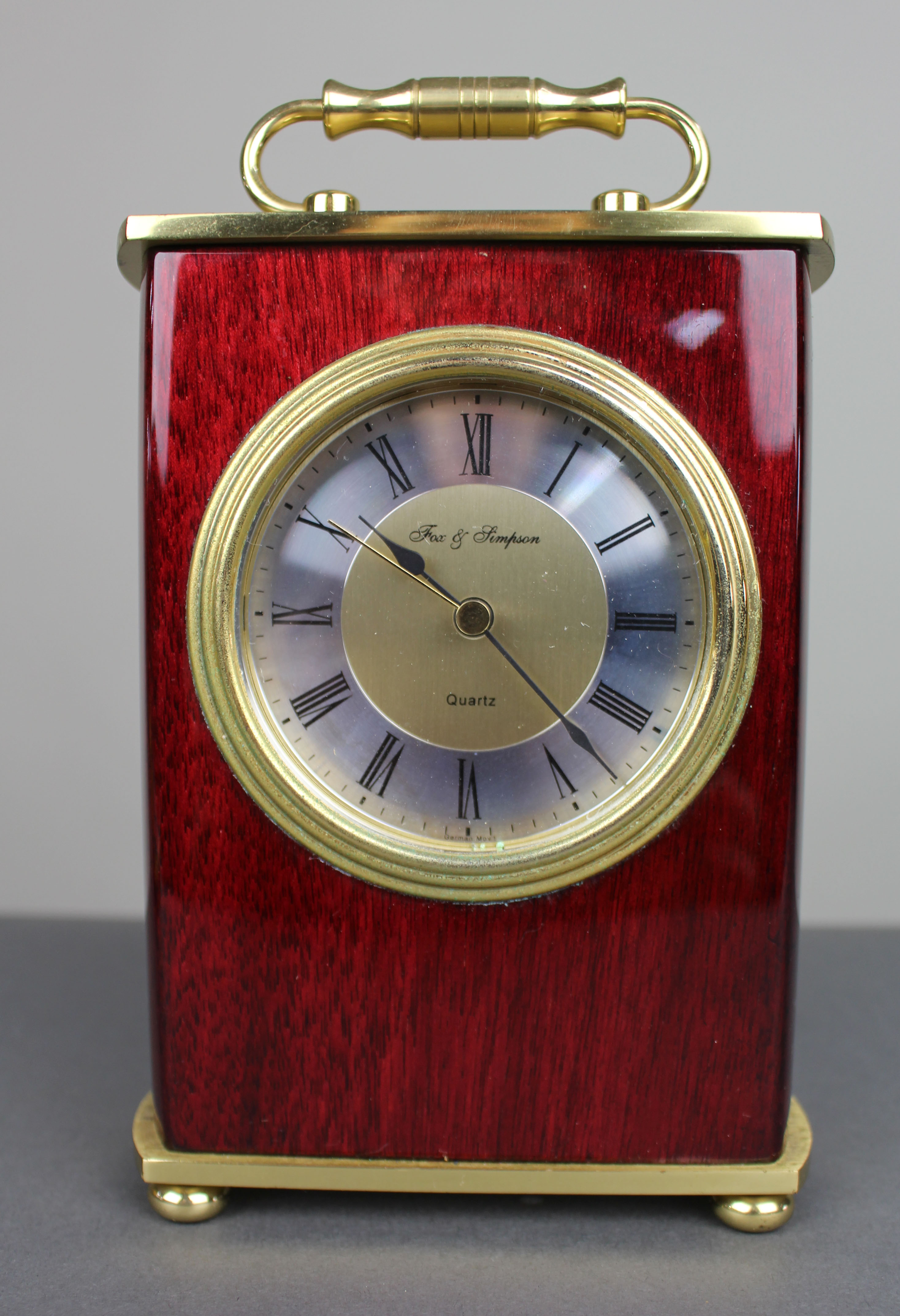 Vintage Fox & Simpson Quartz Mantle Clock