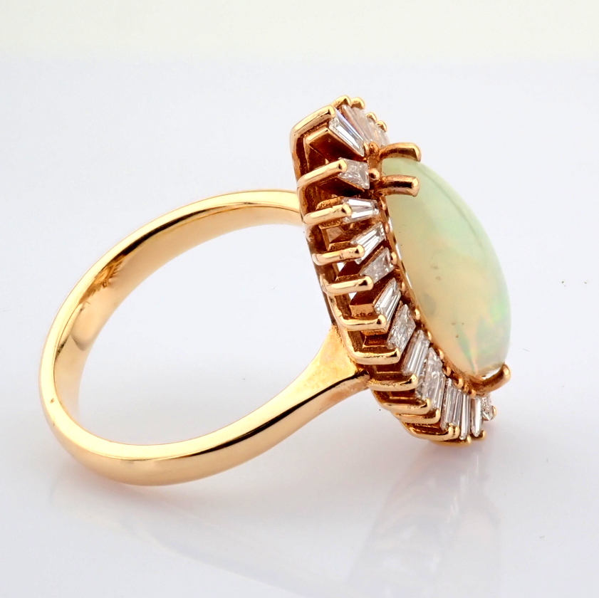 Natural Diamond 18K Rose/Pink Gold Ring