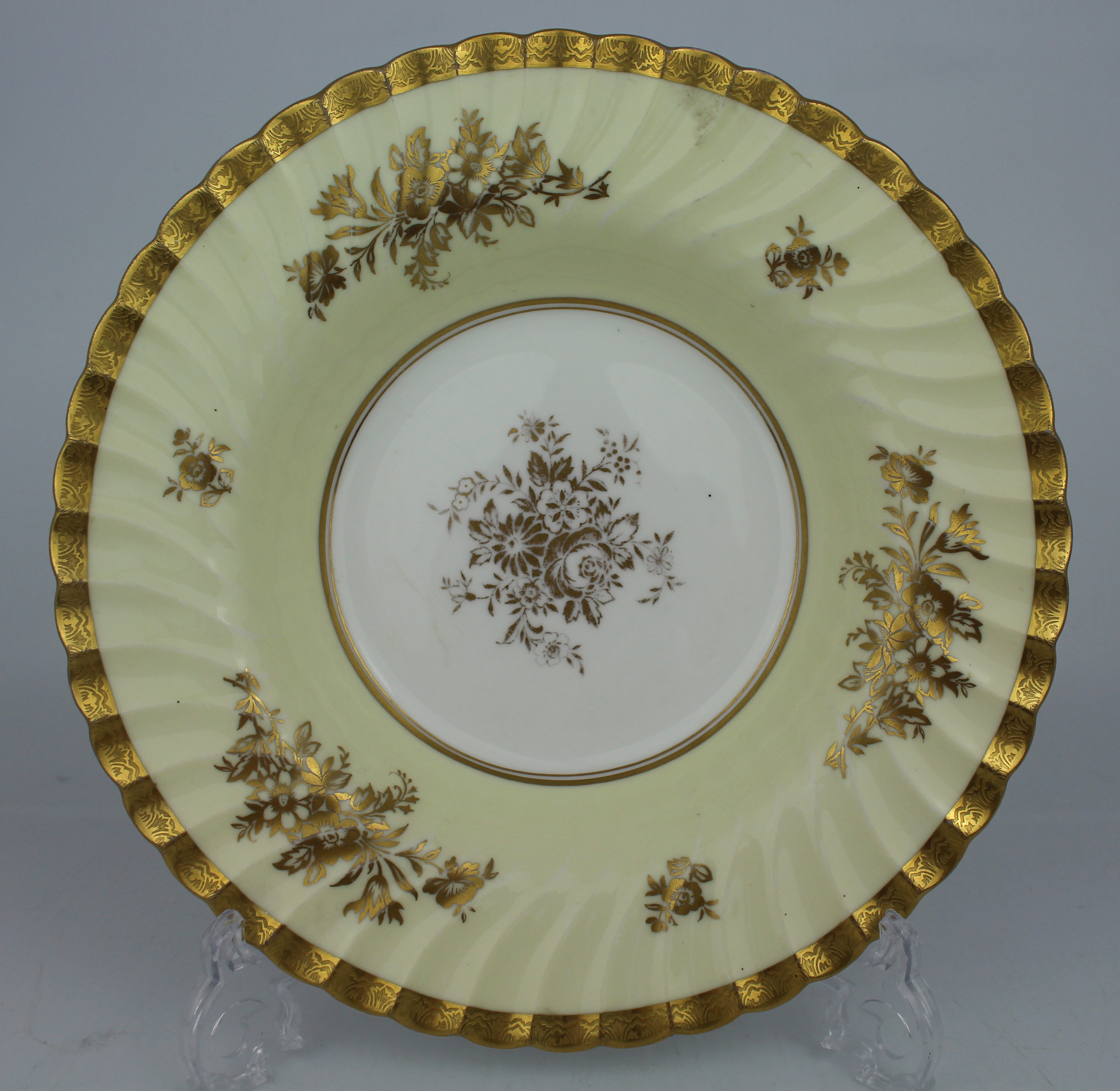 Minton Gilt & Cream Dessert Bowl