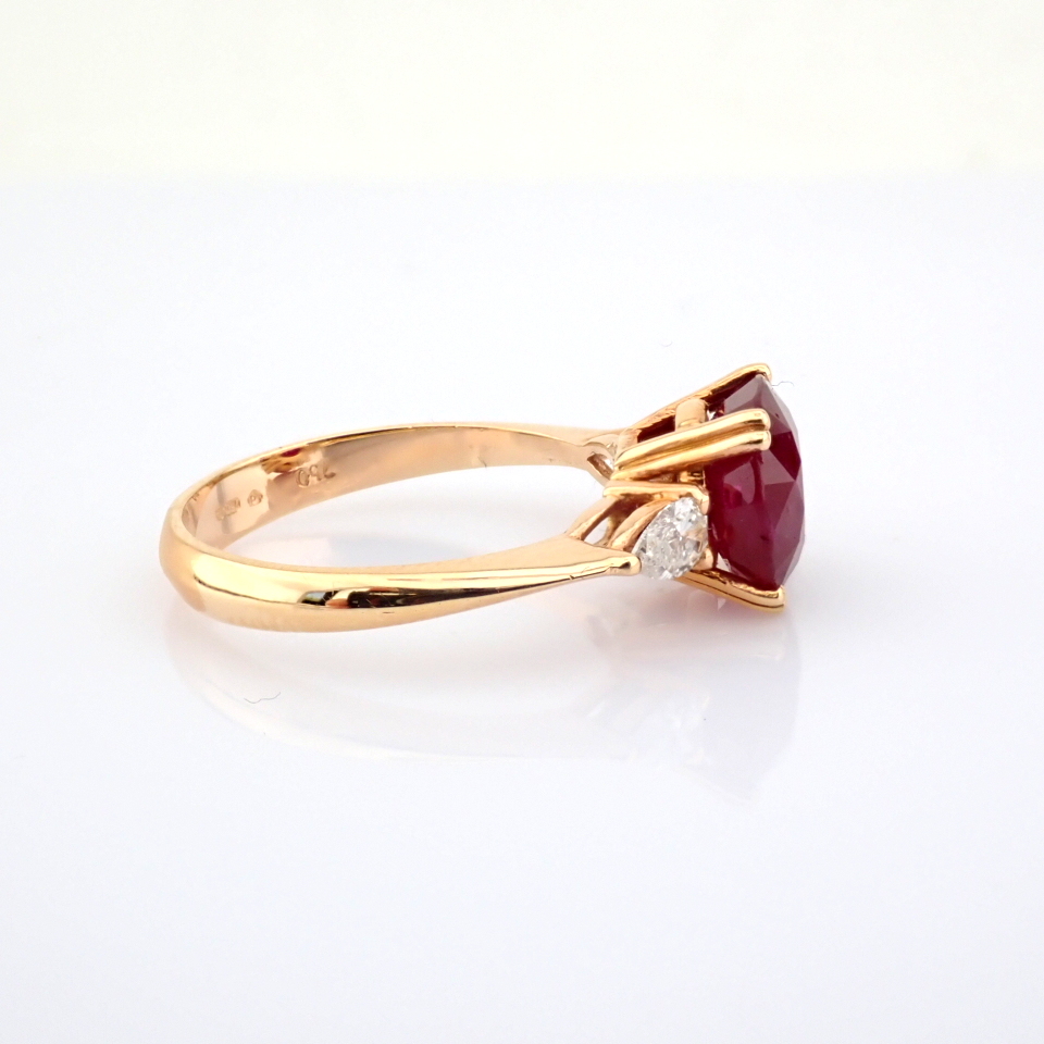 Natural Diamond 18K Rose/Pink Gold Ring