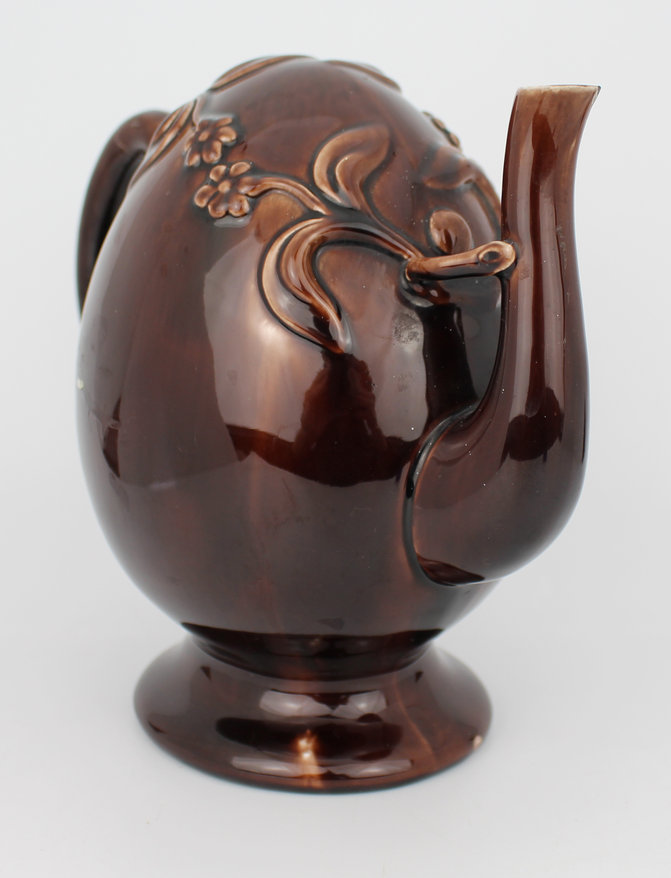 Victorian Minton Treacle Glazed Cadogan Teapot, c. 1880