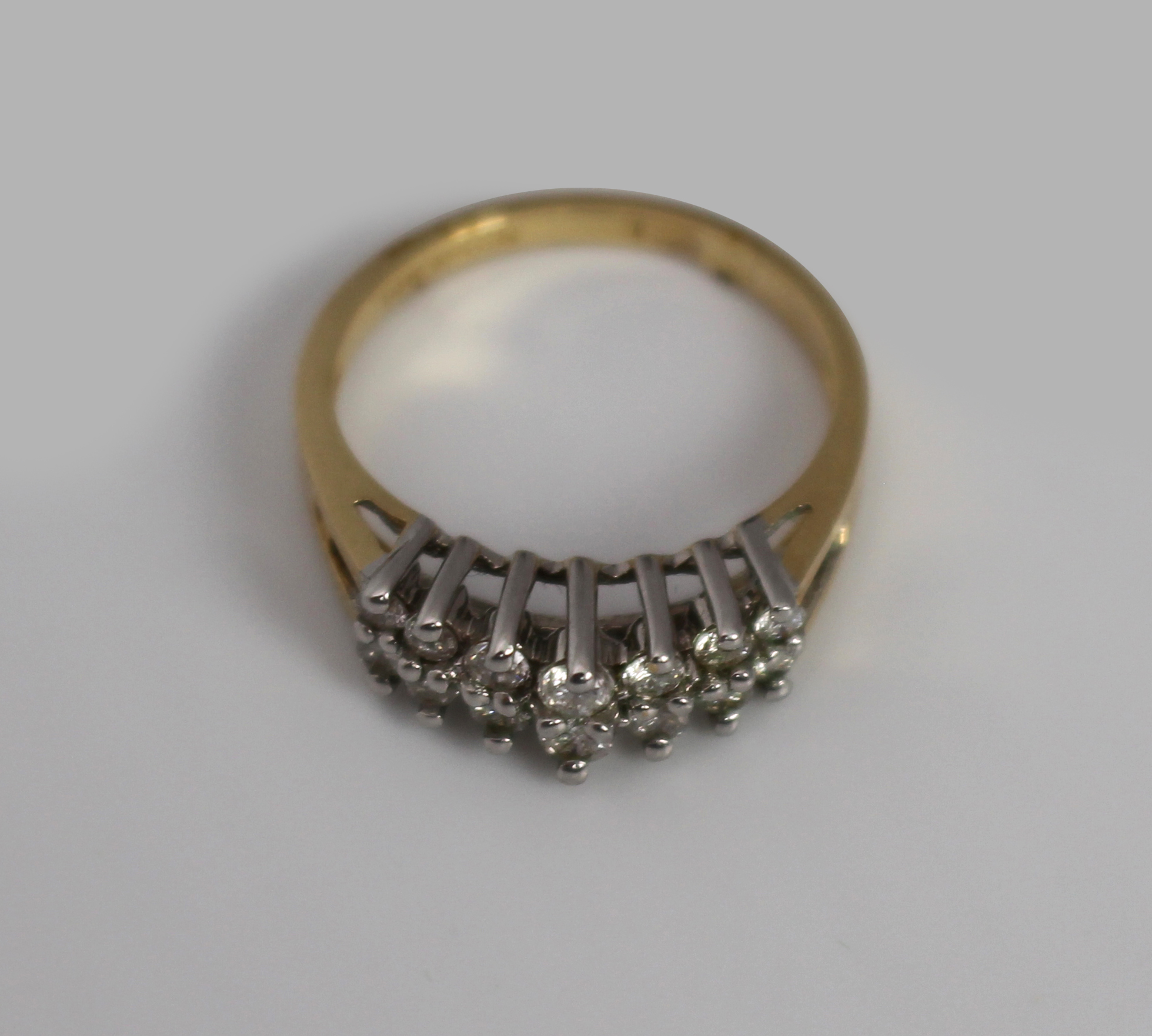14 Stone Diamond Ring
