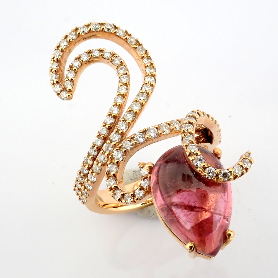 Natural Diamond 18K Rose/Pink Gold Ring