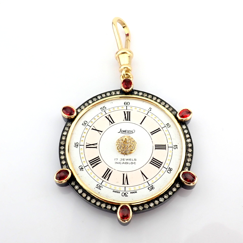 Natural Diamond 14K Yellow Gold Pendant