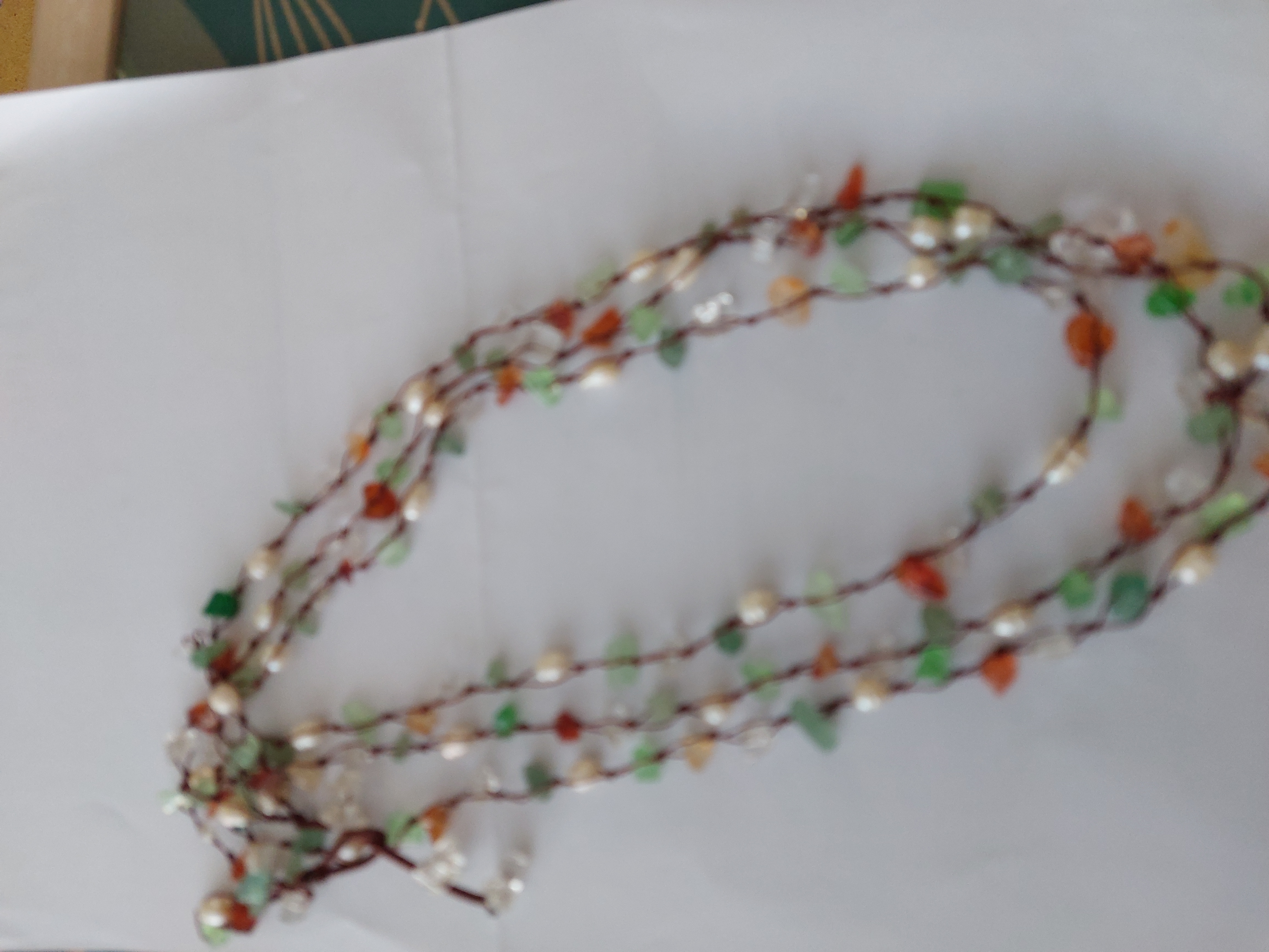 Handmade Necklace With Mineral Stones