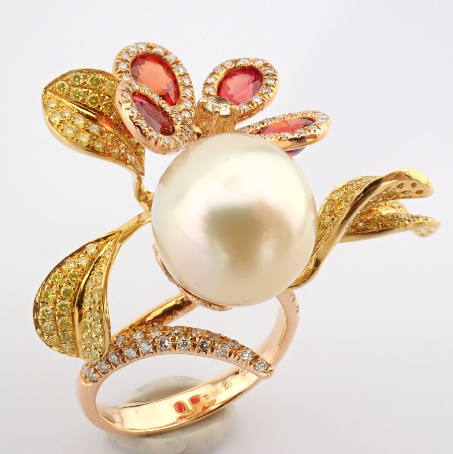 Natural Diamond 18K Rose/Pink Gold Ring
