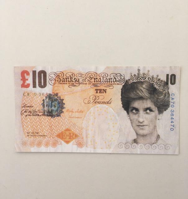 Banksy (British b.1974-) Original Banksy Di-Faced Tenner. Notting Hill Carnival 2004. Mint Condition