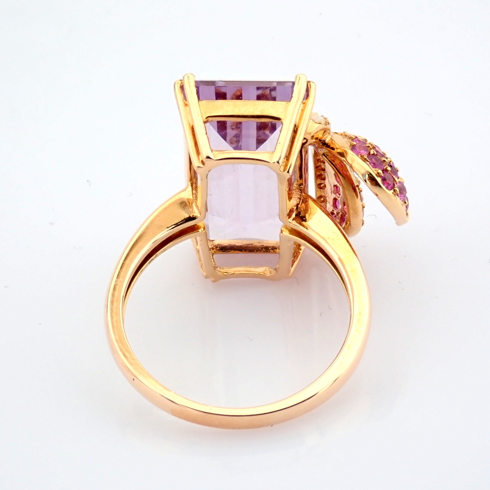 Natural Diamond 18K Rose/Pink Gold Ring