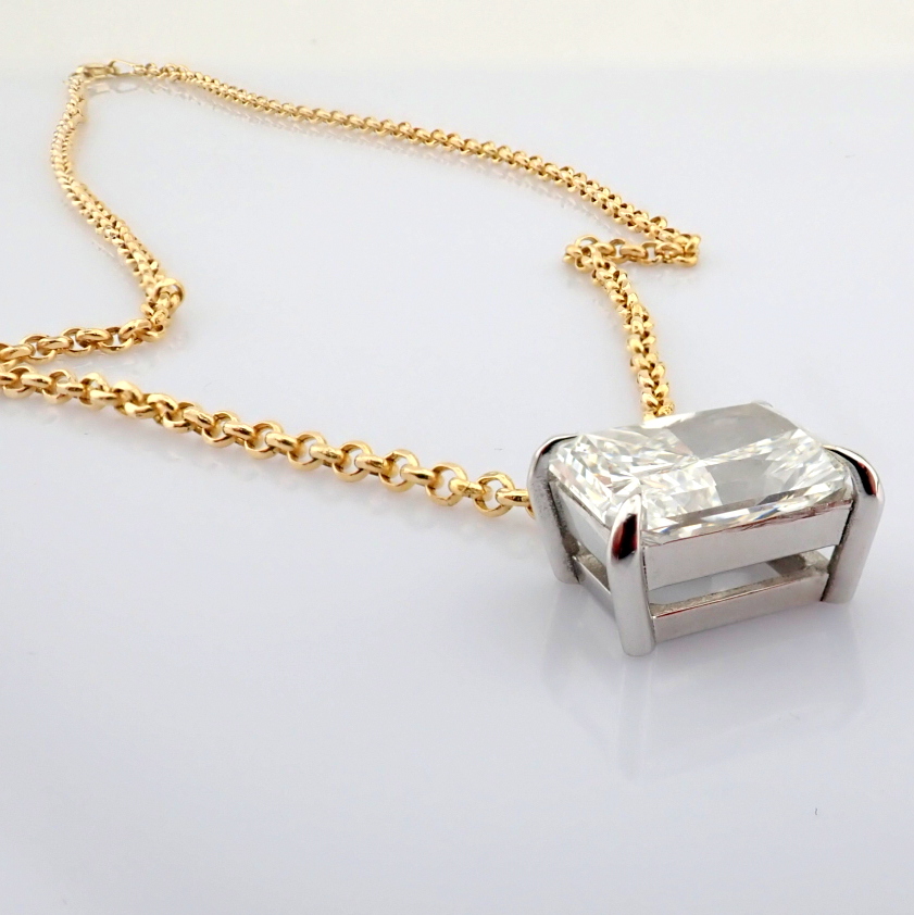 Radiant Cut Lab-Grown Diamond Necklace - 6.07 Total Carat (IGI Certified)