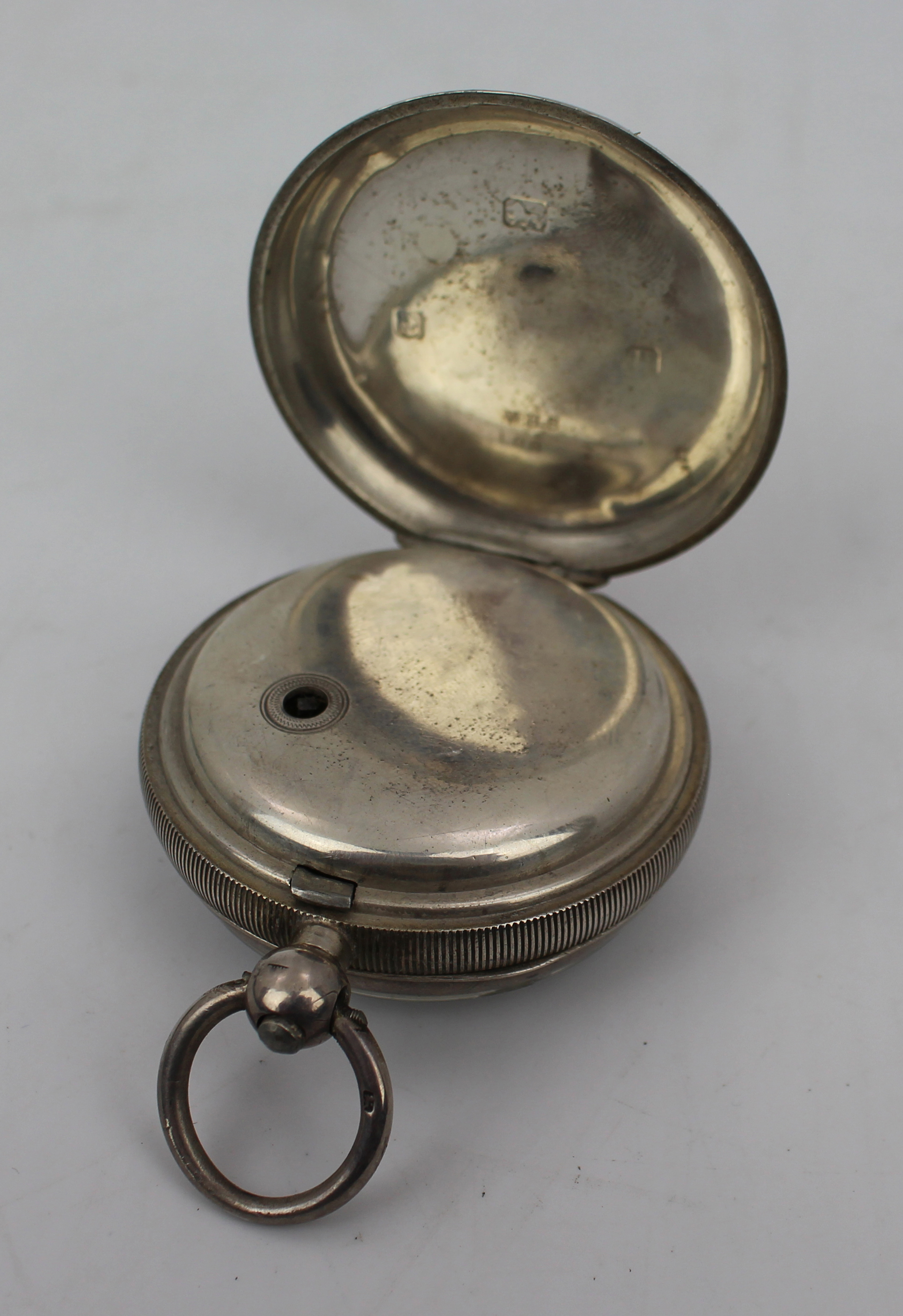 Antique Silver Key-Wound Pocket Watch