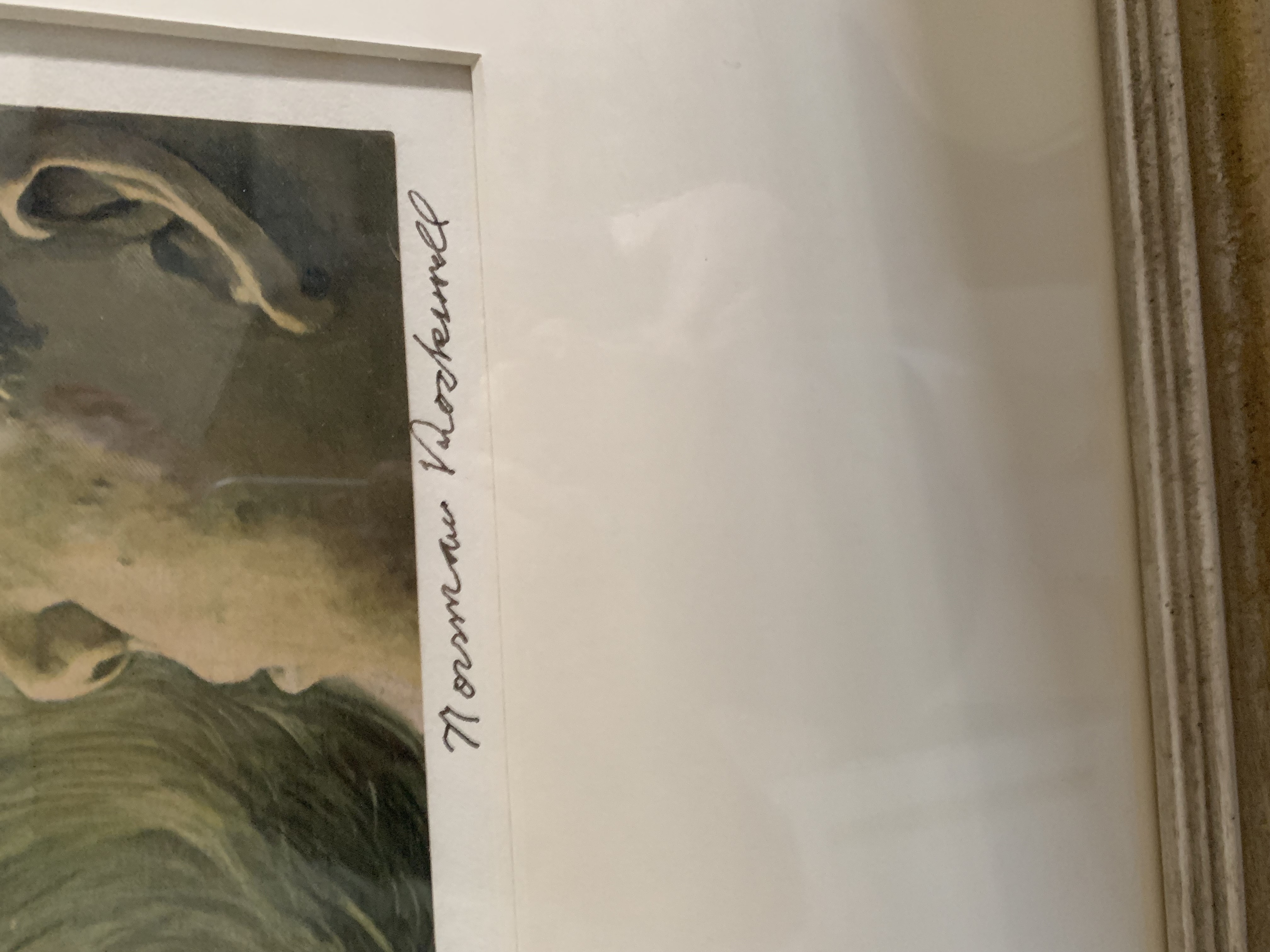 Norman Rockwell Hand-Signed Dedicated Anniversary of JFK’s Peace Corps