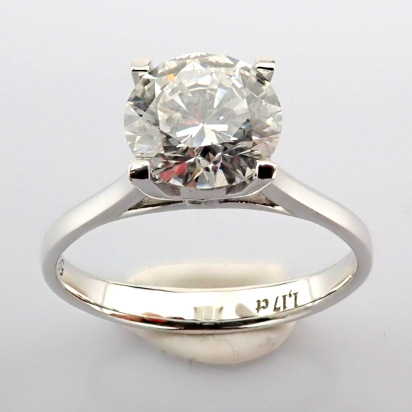 Round Cut Lab-Grown Diamond Ring - 1.17 Total Carat (IGI Certified)