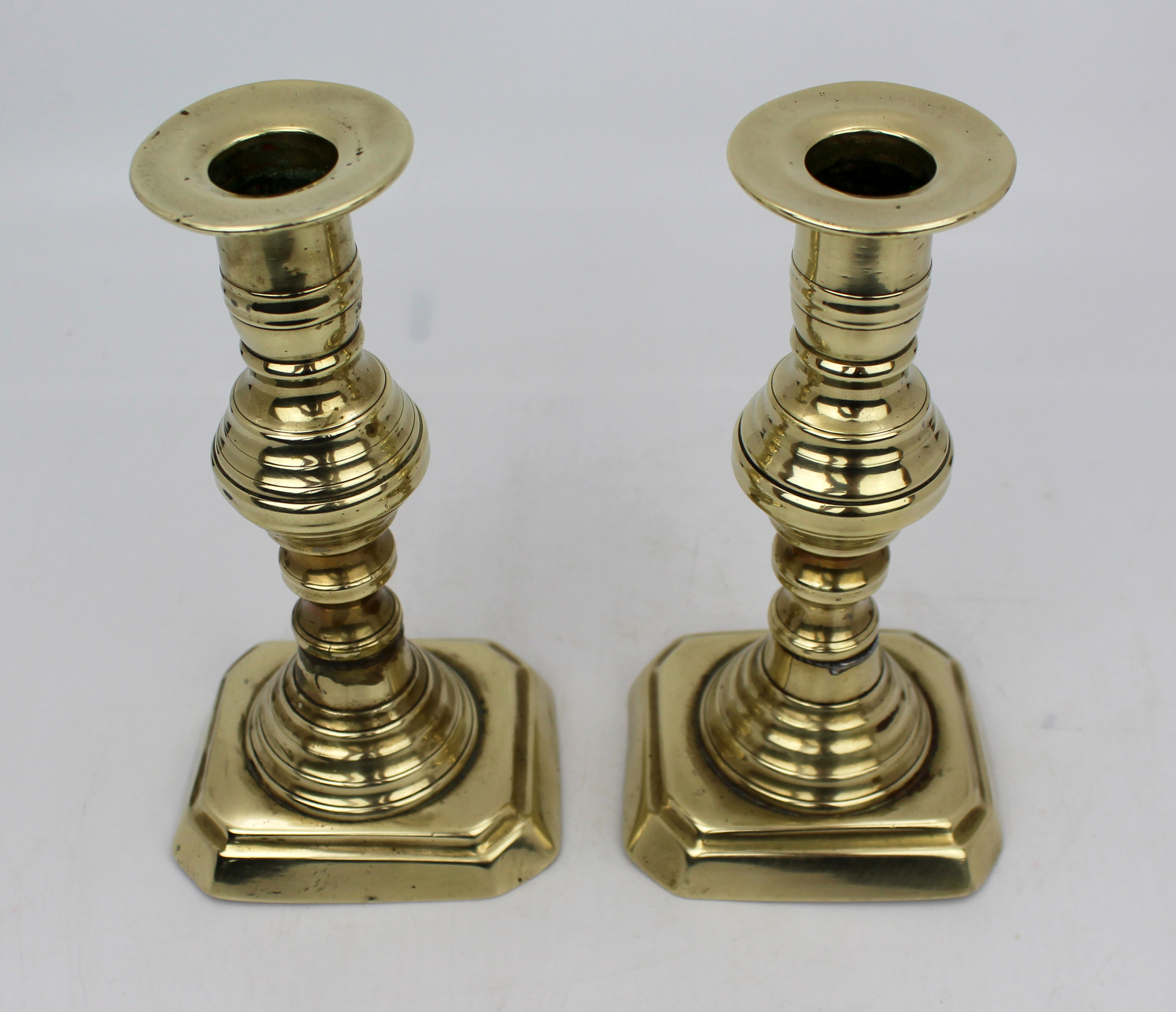 Pair of Antique Brass Candlesticks
