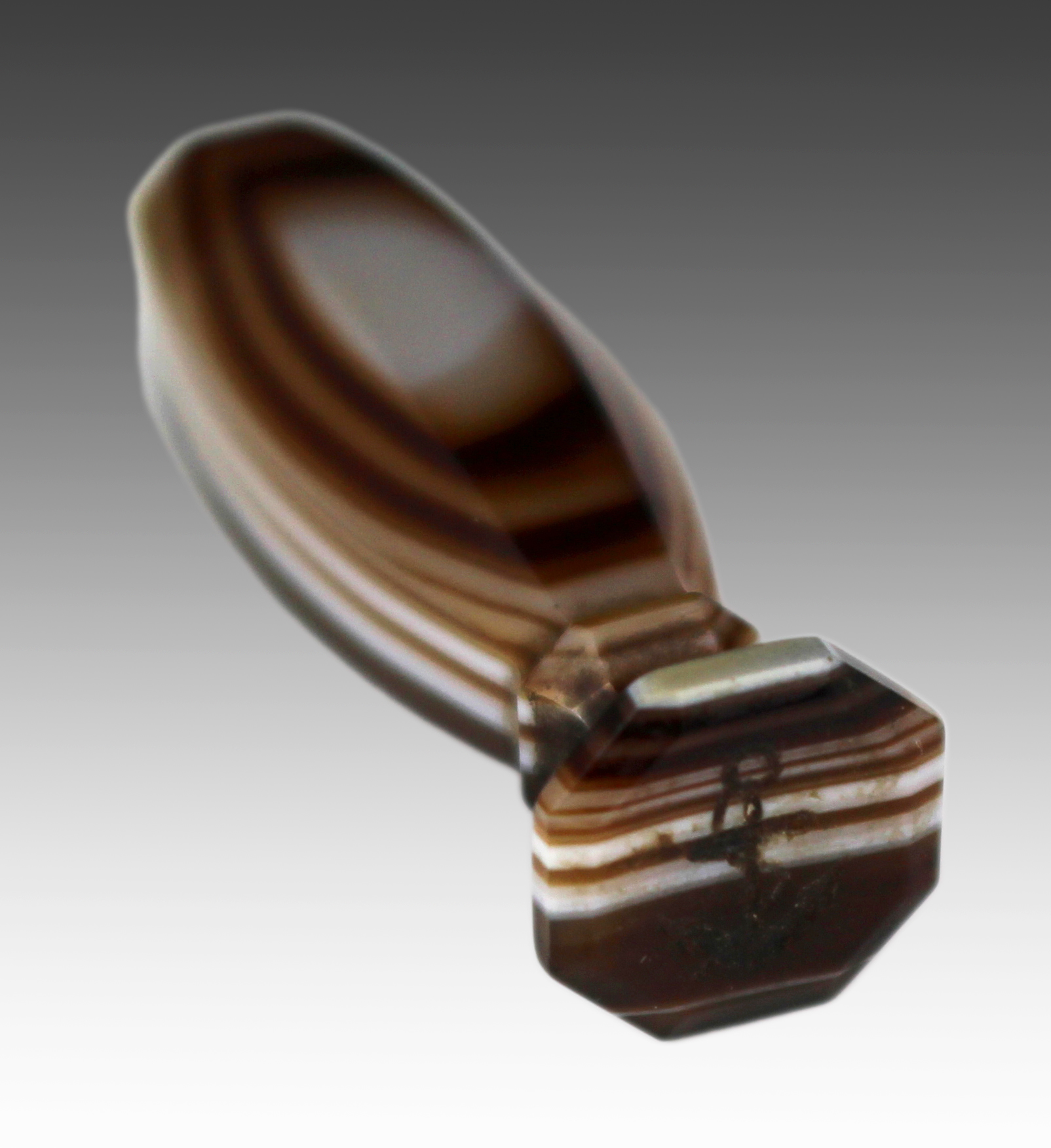 19th Century Banded Agate Desk Seal