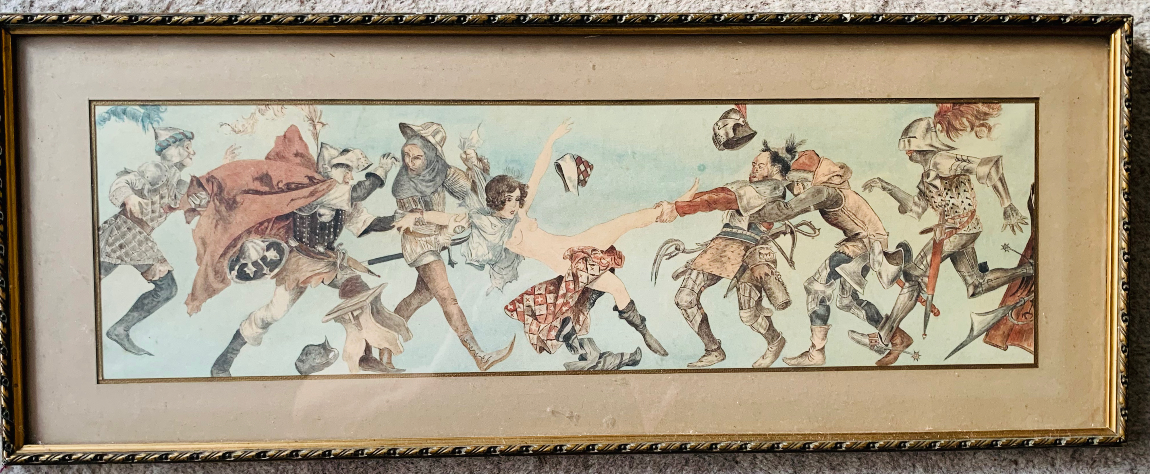 J B Rademakers, 20th Century , water colour over graphite,
