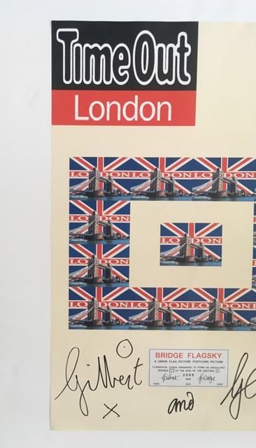 Gilbert & George (b.1943 & 42) Italian & British, Signed,Time Out London, Bridge Flagsky Ltd Ed 2009