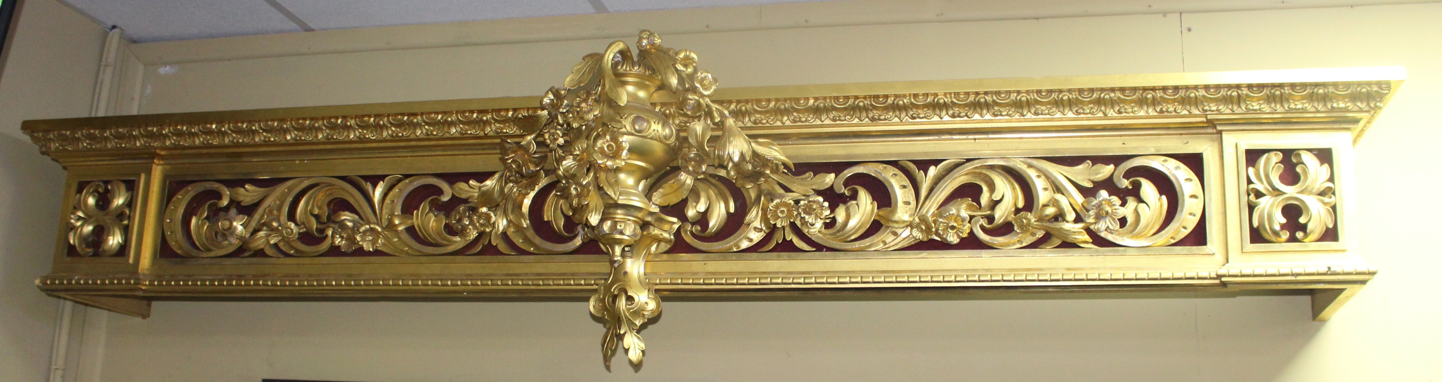 Regency Carved Wood Composition Pelmet by D.J. McLauchlan