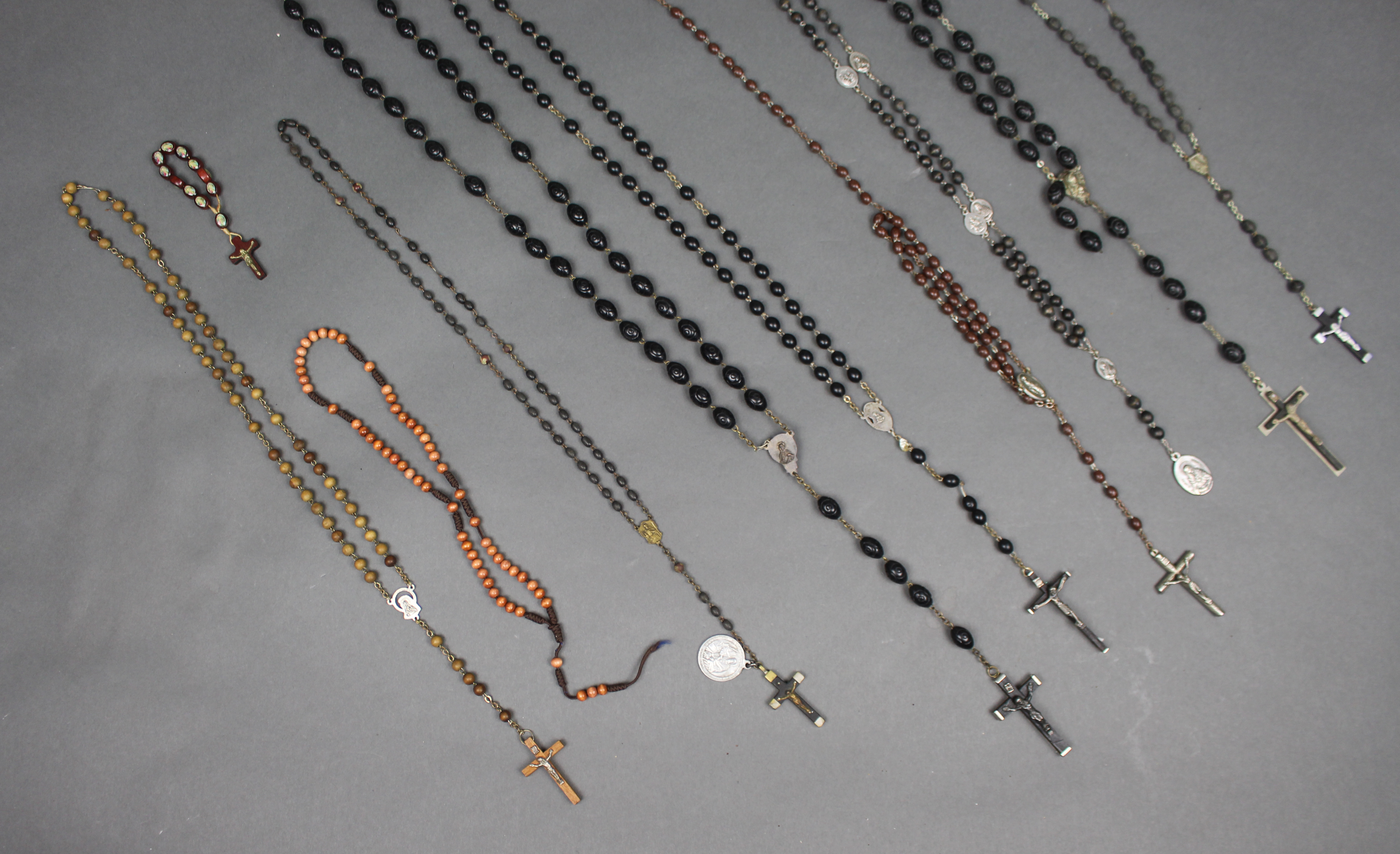 Collection of 10 Vintage Catholic Rosaries