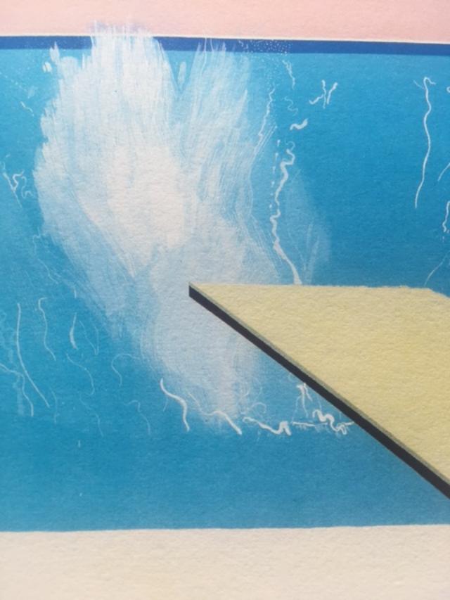 David Hockney (1937) ‘A Bigger Splash’ Lithograph In Vibrant Colours, Open Edition, 1967