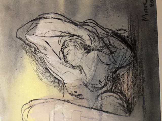 Henry Moore) 1898-1986 Rare Lithograph 1983