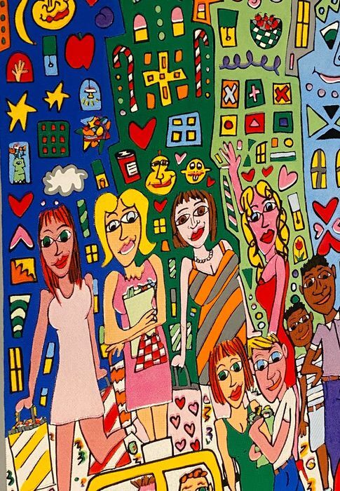 James Rizzi (1950-2011) - The City That Never Sleeps. Hand Signed 1998 (#0417.01)