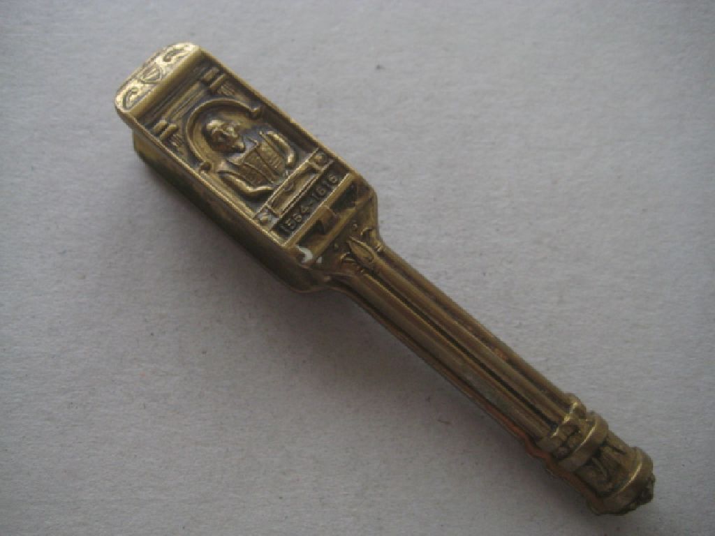 Vintage Brass Nutcracker - William Shakespeare Birth Death 1564-1616