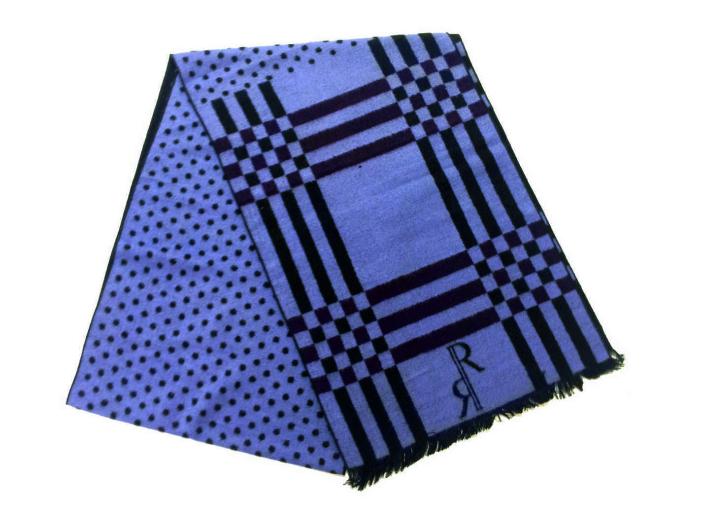 Ruby Rose Purple and Black Silk Scarf RRP 39.99