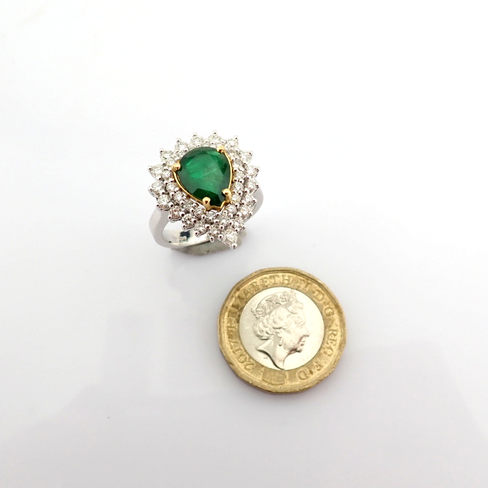 Natural Diamond 18K White Gold Ring