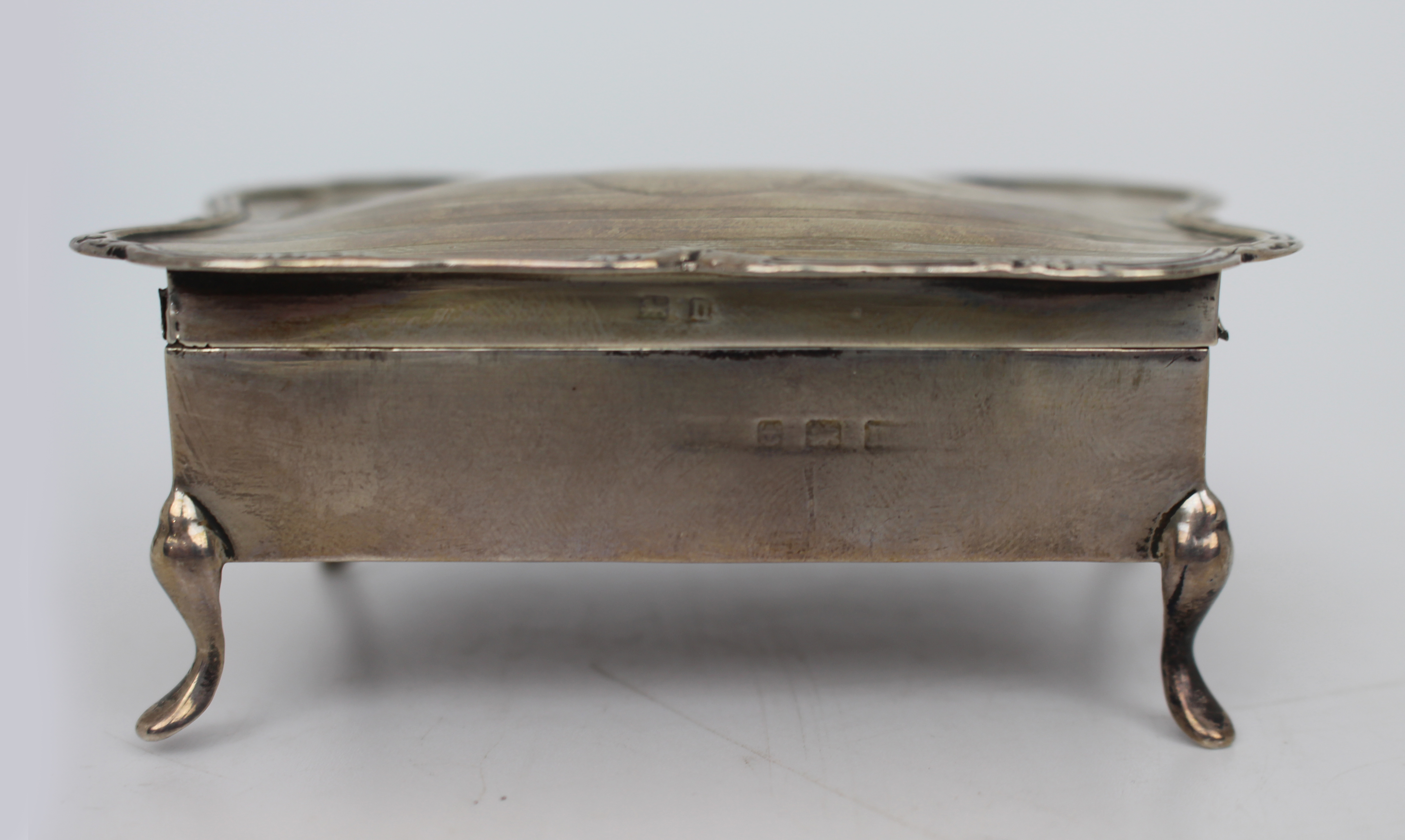 Solid Silver Pin Cushion Box Birmingham 1912