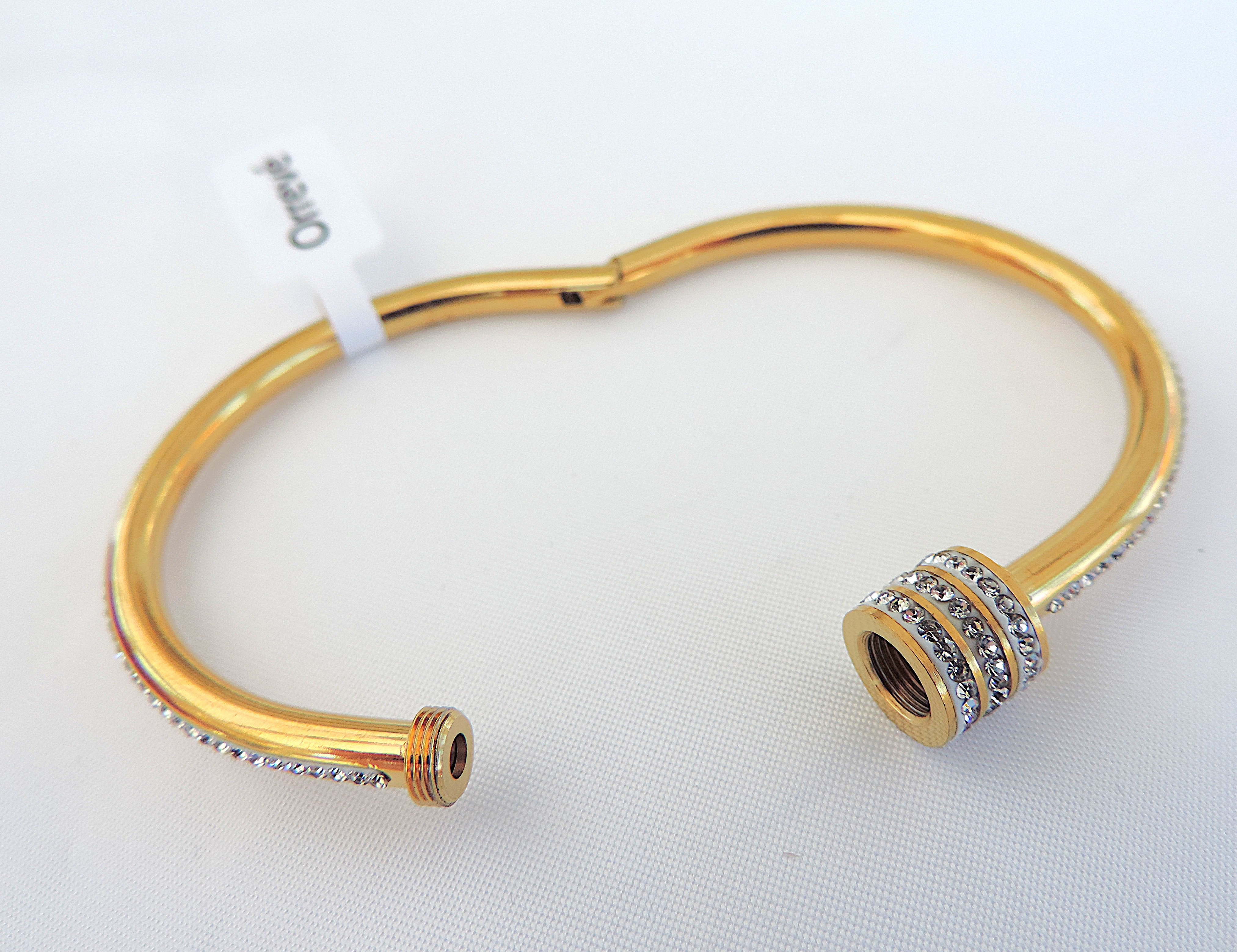  Orrevé 18k Gold Plated Zircon Gemstone Bracelet 'New'