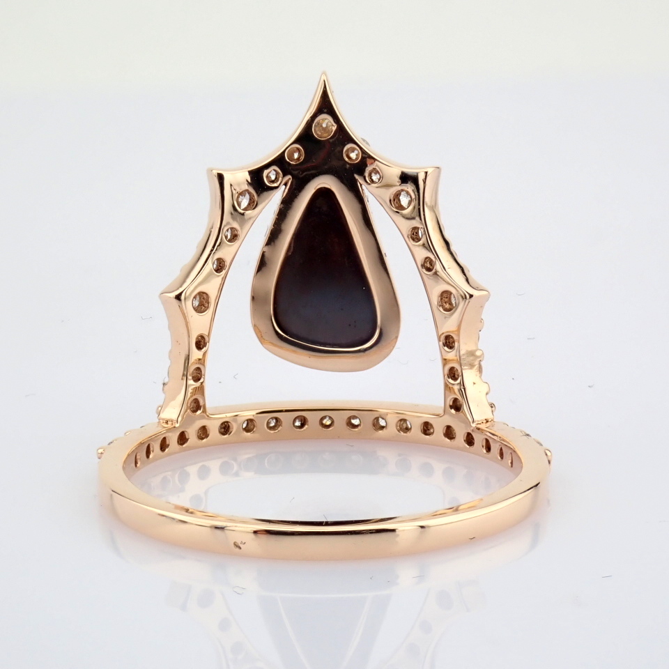 Natural Diamond 18K Rose/Pink Gold Ring