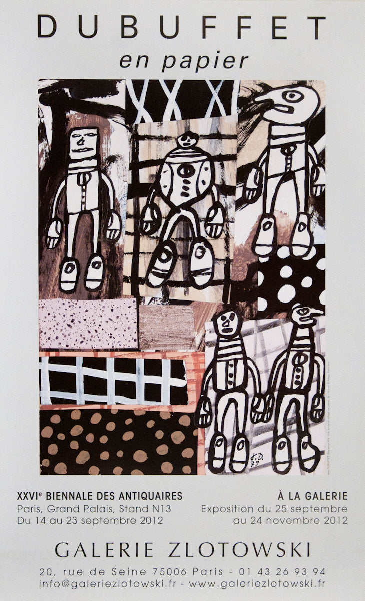 Jean Dubuffet - 'New Orleans Jazz Band' 1990 and Two Others By Jean Dubuffet.