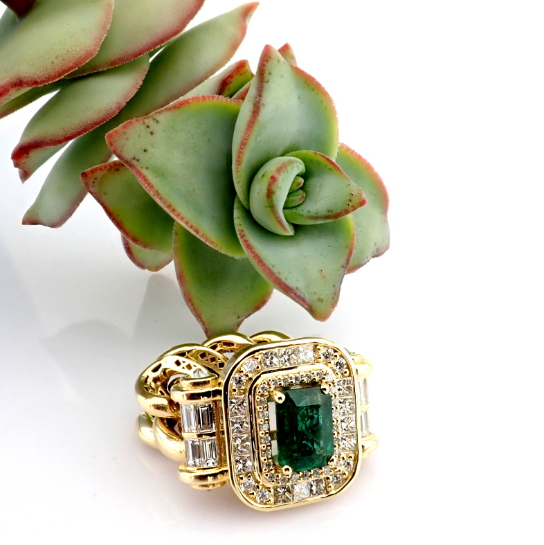 Natural Diamond 14K Yellow Gold Ring