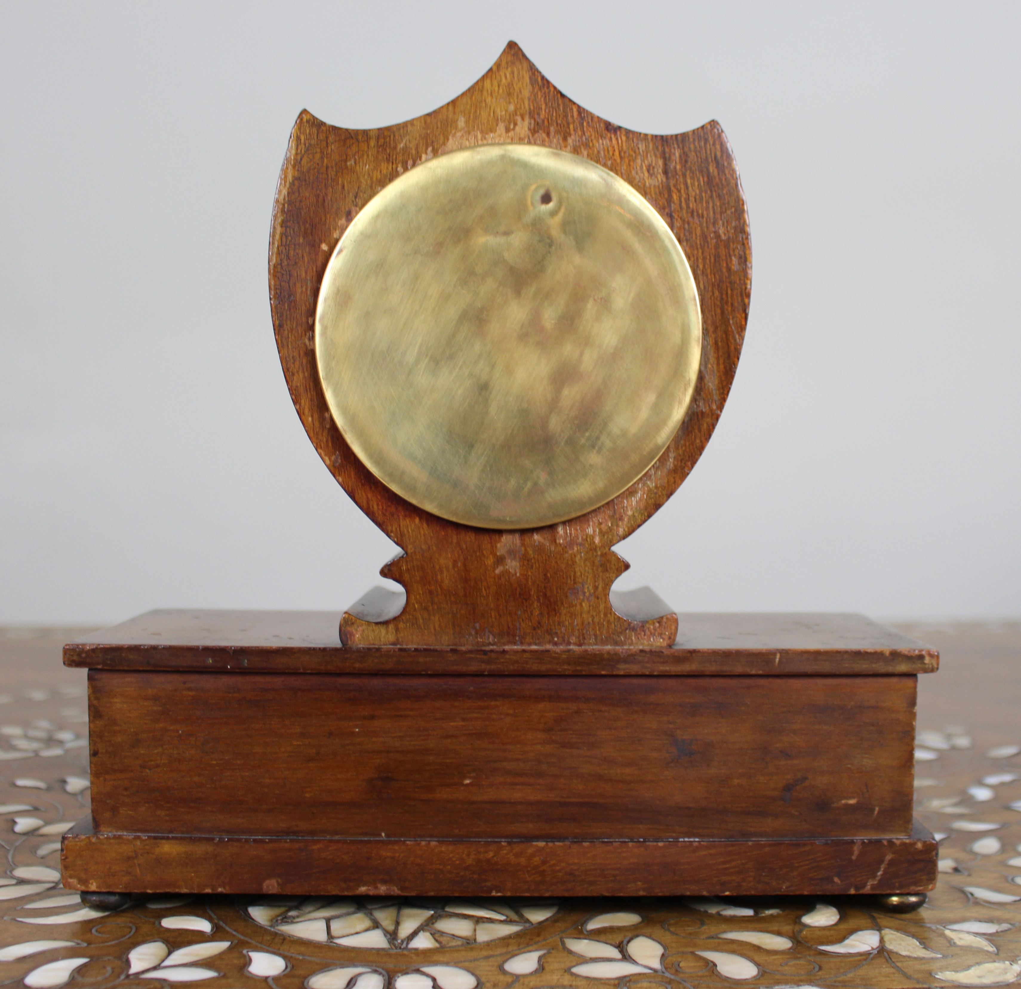 Elegant Inlaid Mahogany Mantel Clock by Wray, Son & Perry c.1900