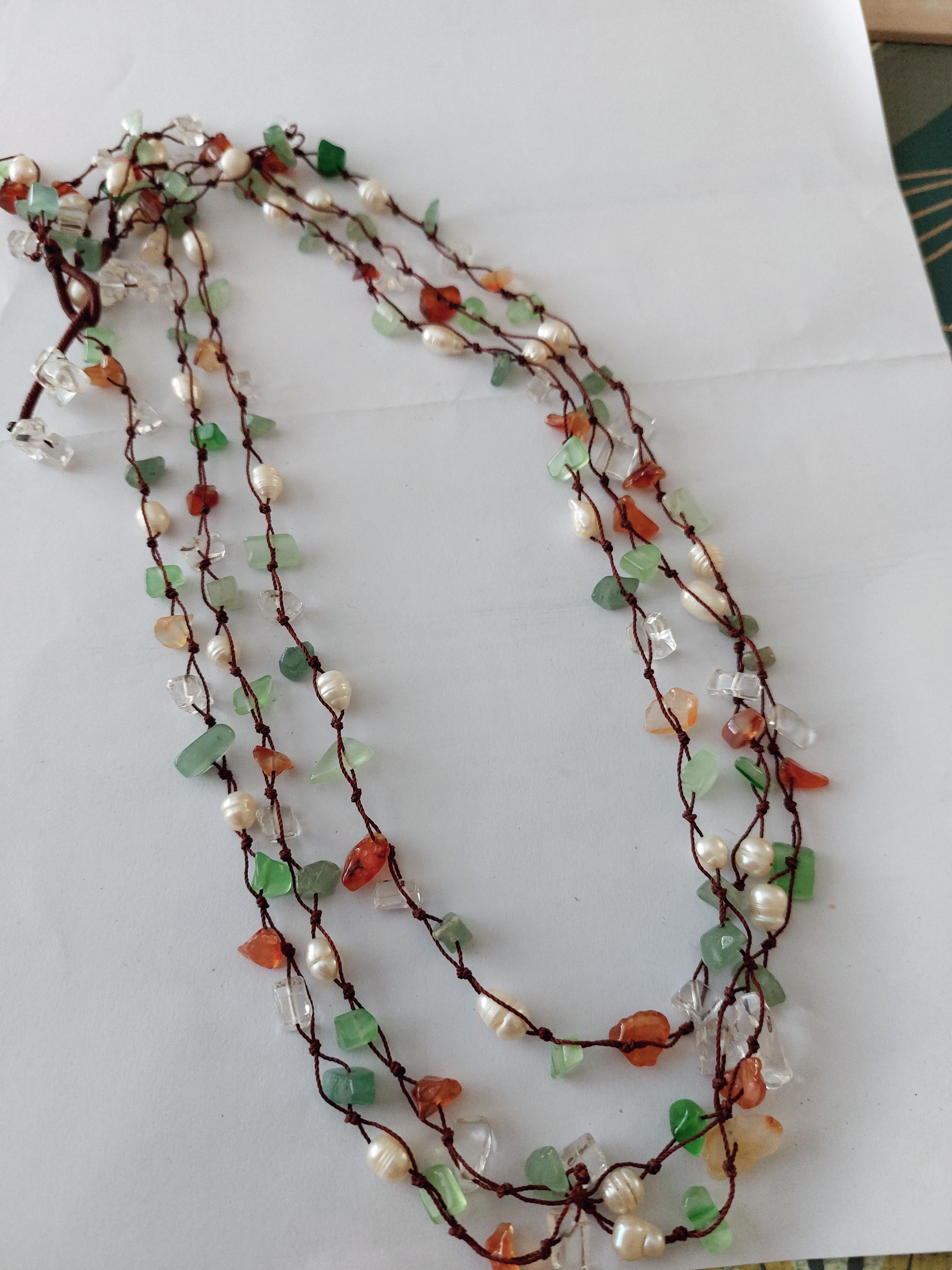 Handmade Necklace With Mineral Stones