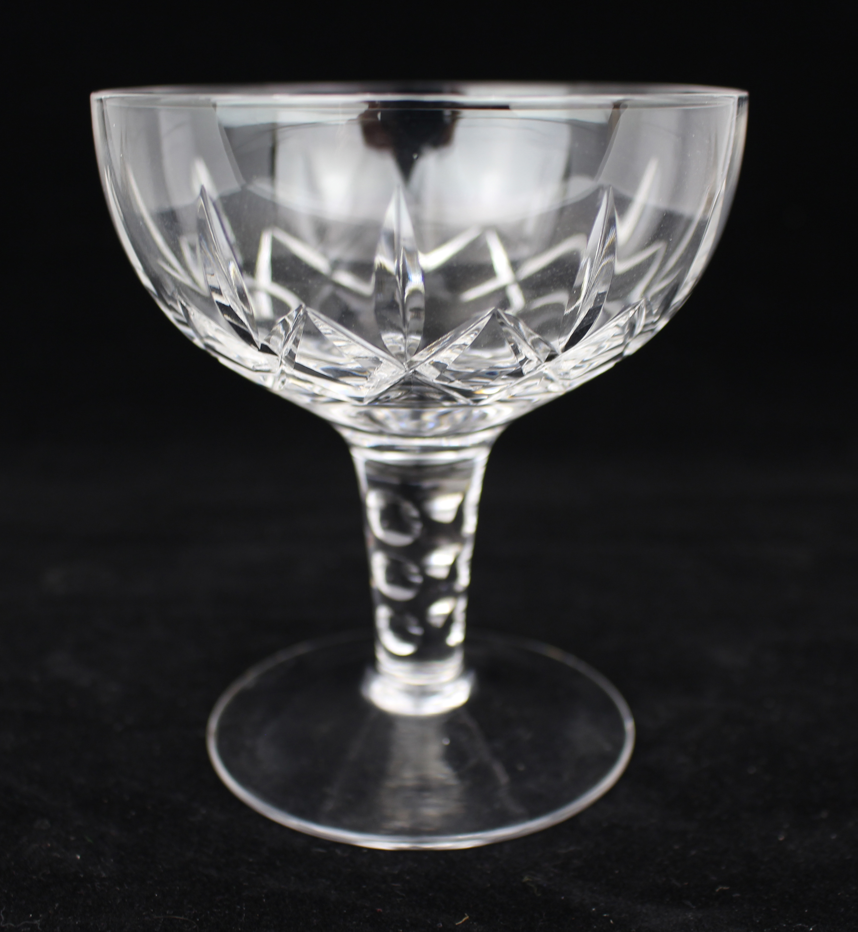 Set of 6 Stuart Crystal Carlingford Champagne Saucers