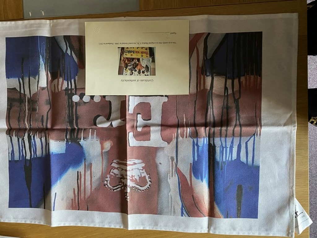 Banksy, England, 'Union Jack Tea Towel Limited of 1000