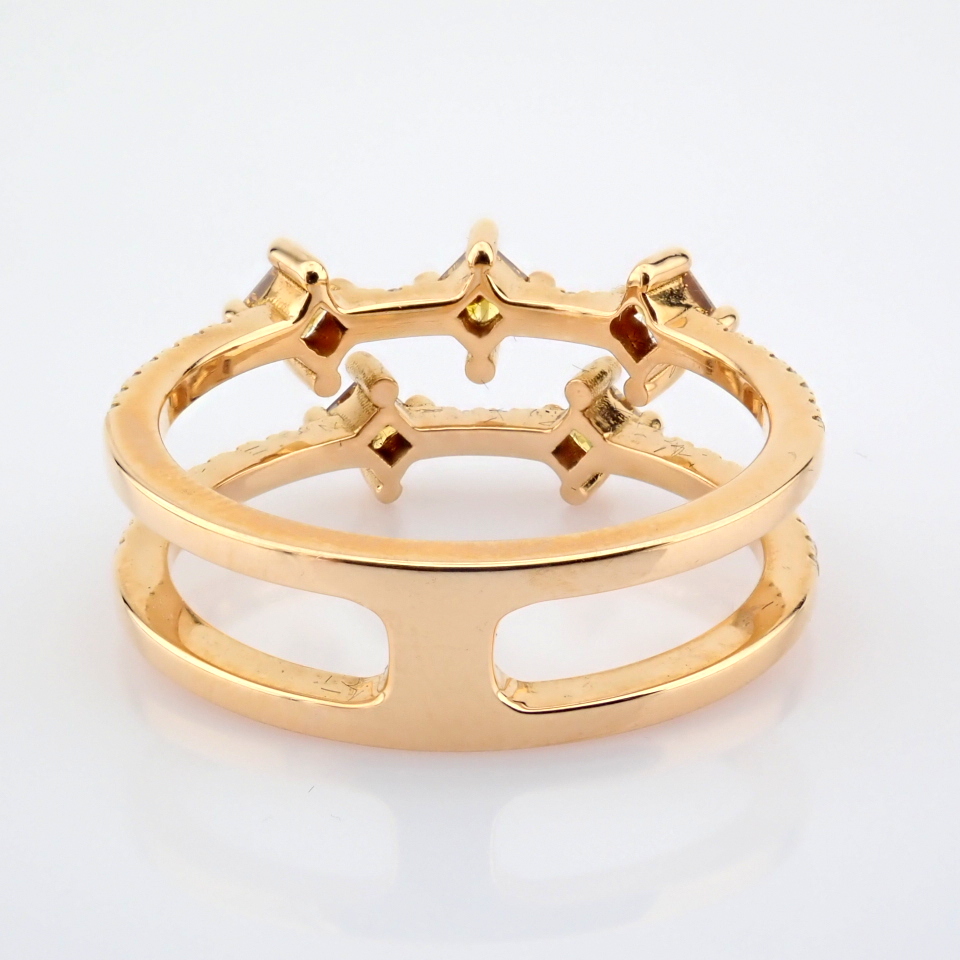 Natural Diamond 18K Rose/Pink Gold Ring