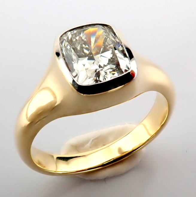 Cushion Cut Lab-Grown Diamond Ring - 1.43 Total Carat (IGI Certified)