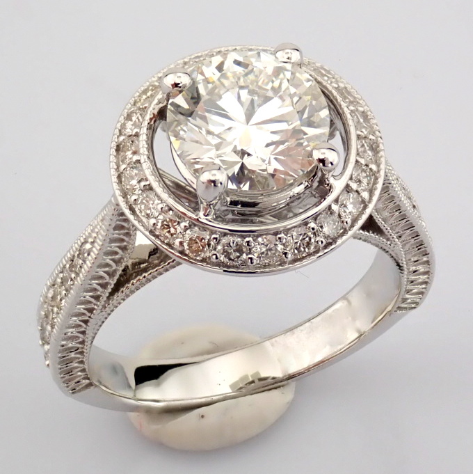 Round Cut Lab-Grown Diamond Ring - 2.73 Total Carat (IGI Certified)